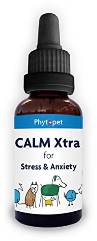 Phytopet Calm Xtra | 30ml | Extra Strength Natural Herbal Remedy for Dogs, Cats, Horses, Birds, Pets - Relieves Anxiety & Stress, Home Alone, Aggression, Loud Noises, Kennels, Vet Trips - 100% Natural