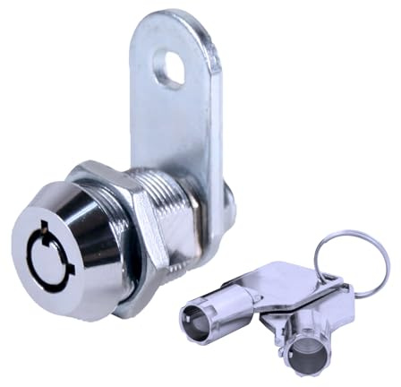 FJM Security MEI-2400AS-KA Tubular Cam Lock for Smart Home, Cabinet Locks Baby Proofing Solution, Door Lock & Drawer Lock for Home Improvement, with 5/8 Cylinder, Keyed Alike, Chrome Finish