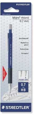 STAEDTLER 775 07BKDA Mars micro Druckbleistift 0,7mm 1 Stück auf Blisterkarte