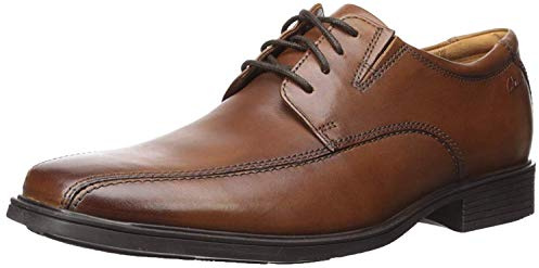 Clarks Tilden Walk, Zapatos para Hombre, Marrón Brown Leather, 48 EU