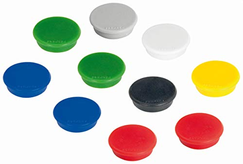 Franken GmbH HM38 99 - Haftmagnet für 1500 g, Ø 38 mm, mehrere Farben, 10 Stück