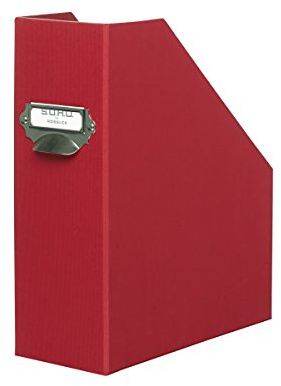 Rossler Soho A4 115 mm tidningsbox med handtag och indexhållare Röd