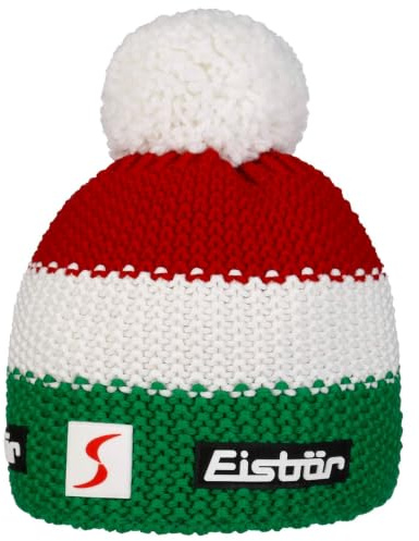 Eisbär Star Skipool Kids Beanie Strickmütze Kindermütze Skimütze Bommelmütze Kinder - Made in Austria mit Futter, Futter Winter Herbst-Winter