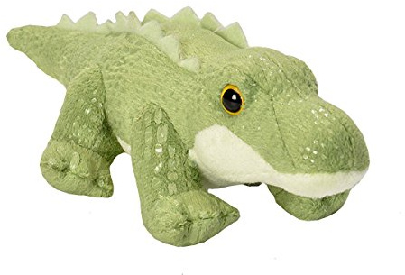 Wild Republic 18103 - CK Lil's Plüsch Alligator Krokodil, 15 cm, Mehrfarbig/Meereswellen (Ocean Tides)