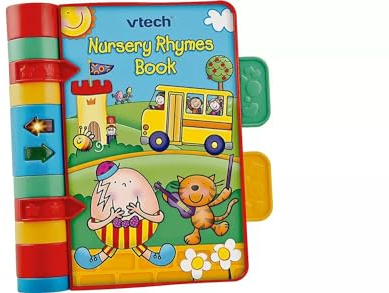 VTech Baby Nursery Rhymes Book, Light Up, Interactive, Musical Baby Book with Sounds and Phrases, Suitable for Babies from 6 Months+, English Version