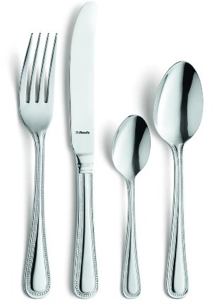 Amefa Vintage Bead 24 Piece Cutlery Set for 6 People – Premium Stainless Steel Flatware – Classic Beaded Handle Design – Gift Boxed – Dishwasher Safe