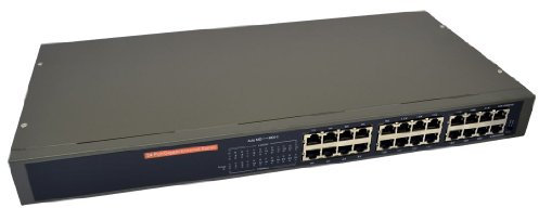 kenable Newlink 24 Port Gigabit Unmanaged Ethernet Netzwerk Rack Montage Umschalter [Cat6-24 Port]