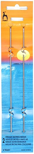 Pony Long Mattress Needles - Metal, Multicolor
