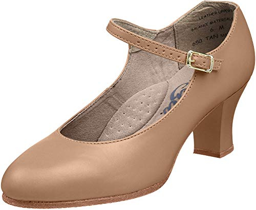 Capezio womens 2 Student Footlight Character Dance Shoe, Caramel, 5.5 Wide US