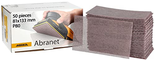 Mirka Abranet slipband 81x133 mm kardborre Korn P80 50 st