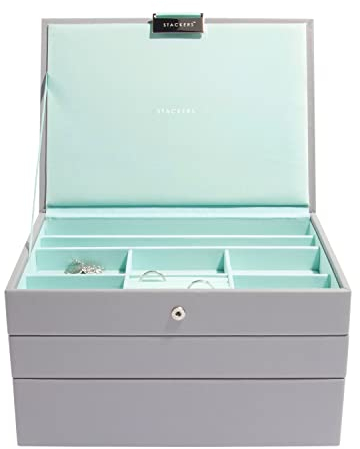 Stackers Grau Mint Klassisch Schmuckschatulle -3