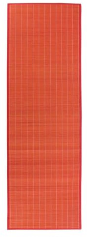 Thedecofactory Tapis en Bambou Rouge 200x65
