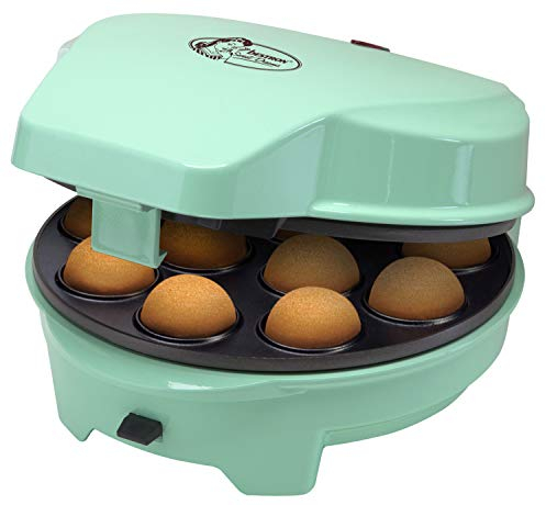 Bestron Cakemaker 3 en 1, Diseño Retro, Para donuts y muffins, Sweet Dreams, Antiadherente, 700 W, Menta