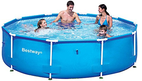 bestway - Piscina C/Struttura Metallo Bestway 56026 Steel PRO Rotonda 305X76 cm Fuoriterra