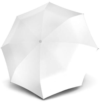 Doppler Mini Wedding - Idealer Hochzeitsschirm - weißes Schirmdach - klein und praktisch - manuelles Öffnen und Schließen - passende Schutzhülle