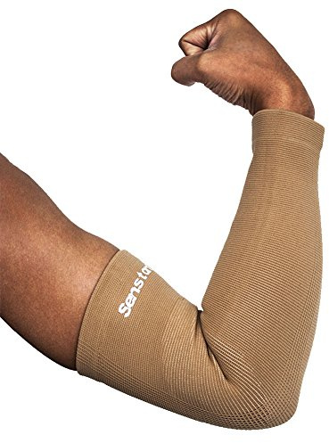 Senston Arm Support - Compression Arm Sleeve for Tendonitis and Arthritis - All Sports for Men/Women Compression, Breathable, Sweat-Absorbent