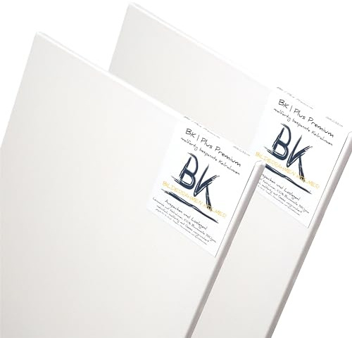 BK BILDERRAHMEN KOLMER 2 B.K. Plus LEINWÄNDE AUF KEILRAHMEN 70x100 cm | Premium Malgrund, malfertig, 100% Baumwolle mehrfach grundiert