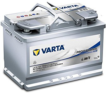 VARTA 840070076C542 PROFESSIONAL LA70 Autobatterie/Starterbatterie 70Ah 12V 760A AGM DIN/ISO L3