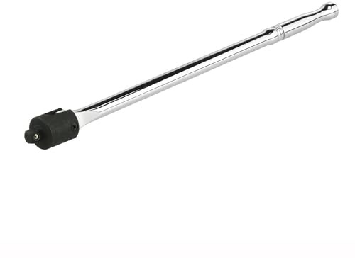 Neiko 00338A 3/8-Inch-Drive Premium Breaker Bar, 15 Inches Long, Nut Breaker Bar, 180-Degree Flex Cr-Mo Head with Cr-V Steel Construction