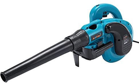 KATSU Electric Air Leaf Dust Blower, 650W Leaf Blower Vaccum Cleaner with Variable Speed for Construction Home Garden Lawn Care, Car Corner Dust Clearing 100348A