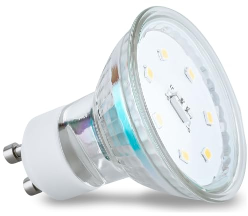 SEBSON GU10 LED warmweiss 3,5W ersetzt 35W Halogen, Lampe GU10 230V - 4er | LED Leuchtmittel GU10 ersetzt 35W Halogenlampe, GU10 LED Strahler 230V 300lm, Deckenstrahler ø50x57mm, nicht dimmbar