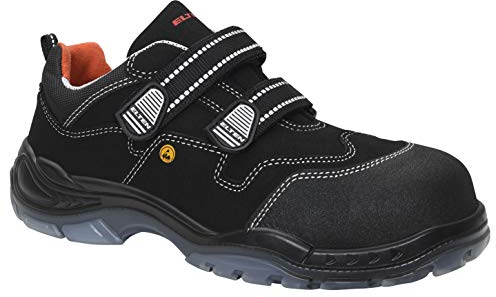 ELTEN Sicherheitsschuhe Sid ESD S3S, Damen und Herren, Textil, Kunststoffkappe (Leichter als Stahlkappe), leicht, sportlich 43, Schwarz