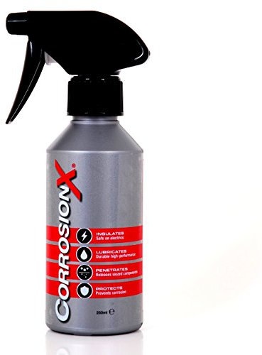 CorrosionX - Corrosion Technologies 91002 (250ml Trigger Spray) – Multi-Purpose Lubricant, Penetrant, Rust and Corrosion Preventative | Industrial Strength | Marine Grade | Cleans Lubricates Protects