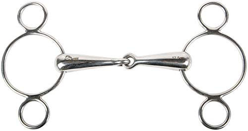Harry´s Horse Vierfachringtrense 2 zusätzliche Ringe 21mm, Größe:13.5