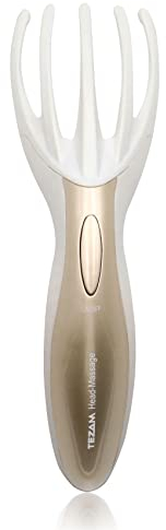 Tezam Electric Head Massager Neck Massage Octopus Scalp Stress Relax Spa Therapy Healing, Soft Resin Finger Gripper Claw Electronic Head Spa Vibration Scalp Massage Tool