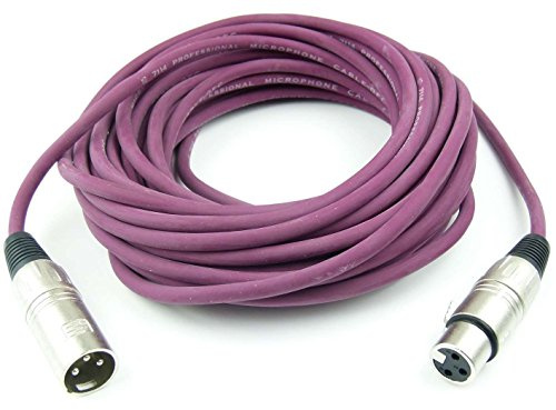 Adam Hall Cables K3MMF1000PUR Mikrofonkabel 10m VIOLETT/LILA XLR female auf XLR male