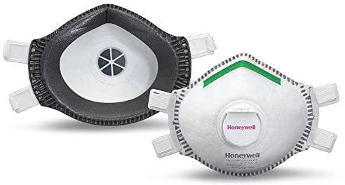 Honeywell Safety Products SAF-T-Fit Plus Disposable Lead Paint Removal P100 Respirator Mask with Exhalation Valve, 1-Pack (RWS-54020)