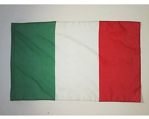 BANDIERA ITALIA 90x60cm - BANDIERA ITALIANA 60 x 90 cm foro per asta - AZ FLAG