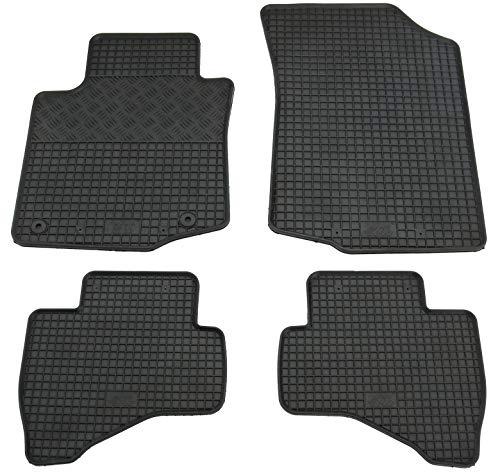 Gummi Fußmatten Set, 4teilig, Gummifußmatten Gummimatten Matten