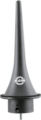 K&M 15224 Klarinettenkegel Schwarz Kunststoff - Kegel mit Filzring - für A- und B-Klarinette inkl. Kegeladapter