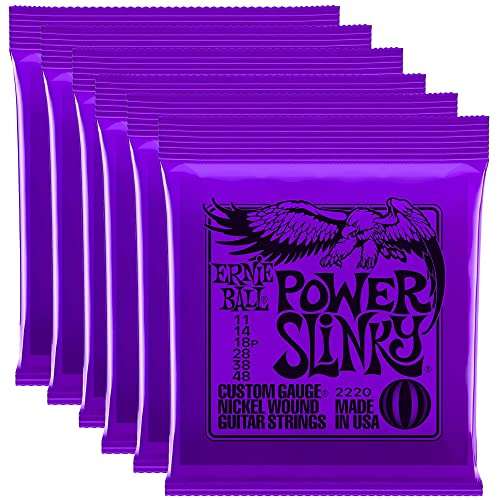 Ernie Ball 2220 Power Slinky 11-48 (6 Pack Bundle)