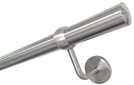 CORRIMANO IN ACCIAIO INOX AISI 304 Ø42.4MM FACILE COMPLETO DI ACCESSORI - 1000 mm.