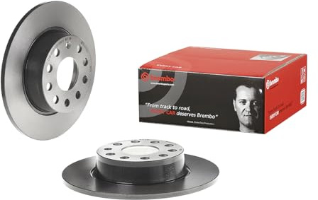 Brembo 08.B413.11 Hintere Bremsscheibe mit UV Lackierung, Anzahl 2