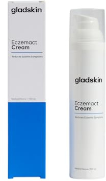 Gladskin ECZEMACT Cream Eczemact Cream 100 ml | hilft bei Neurodermitis gegen Juckreiz und Rötungen | Hypoallergen und dermatologisch getestet für Erwachsene und Kinder