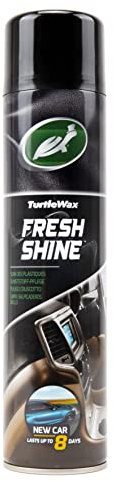 Turtle Wax 52863 Limpiador de interiores de plástico y salpicadero Fresh Shine, aroma a coche nuevo, 500 ml, protección antiestática de larga duración