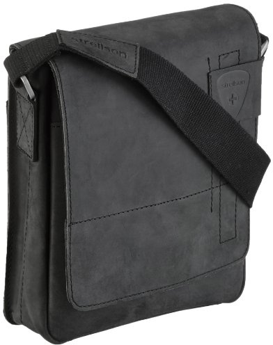 Strellson Richmond Messenger SV 4010001165 - Bolso bandolera para hombre (20 x 23 x 6 cm), Negro (Black 900), 20x23x6 cm (B x H x T), Bolsos de hombro