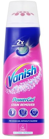 Vanish Powergel Stain Remover - Powerful Pre-Wash Fabric Treatment for Tough Stains, 200ml
