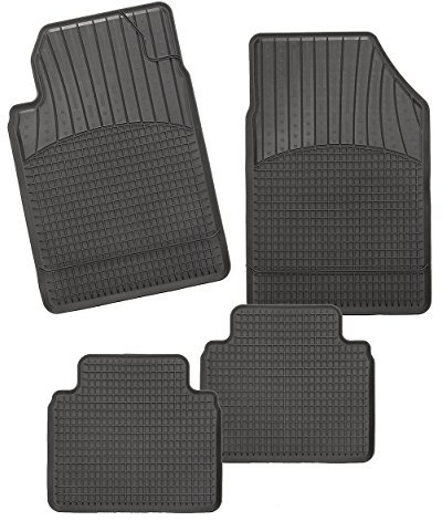 CarFashion Allwetter Schalenmatte A1, Auto Fussmatten Set in schwarz, 4-teilig, ohne Mattenhalter für