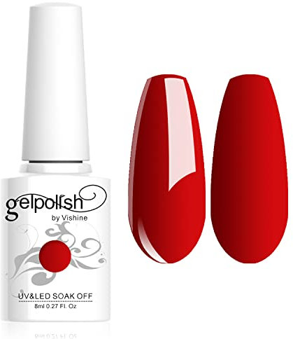 Vishine 8ml Gelpolish Manicure Salon UV LED Soak Off Gel Nail Polish Varnish Color Orange #1331