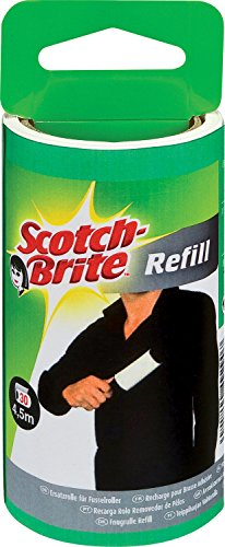 Scotch-Brite 836RP-30 Ersatzrolle für Kleider-Fusselroller, schwarz/weiß, 30 Blatt