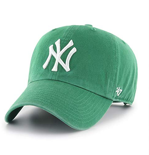 '47 New York Yankees MLB Loop Label Clean Up Kelly Grün Verstellbare Cap One-Size