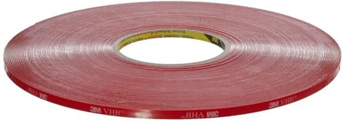 3M VHB 4910 Hochleistungs-Klebeband, 6 mm x 33 m, Transparent, Schutzabdeckung: Folie (12-er Pack)