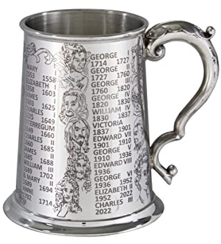 Wentworth Pewter Sheffield England Est 1946 Wentworth Pewter - Chope en étain Kings and Queens