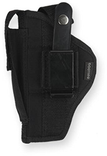 Bulldog Cases Ambi Holster mit Gürtel und Clip (passend für die meisten Ruger Mark Style Autos mit 12,7 cm - 17,2 cm Barrels)