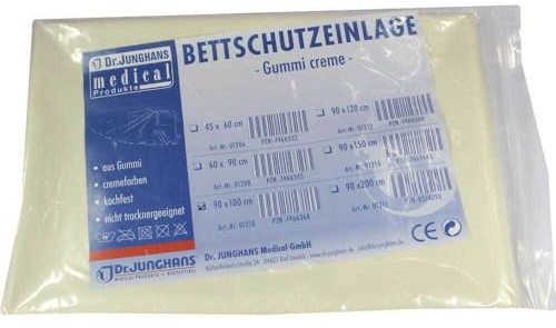 BETTSCHUTZEINLAGE Gummi 90x100 cm creme 1 St