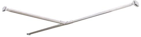 ONDÉE Barre de retour 90cm solution fixation associer deux parois douche | A à une de murale horizontale, découpable, Installation simple et rapide, entretien facile au quotidien, finition soignée